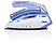 TRISTAR ST-8132 TRAVEL IRON 1000W - Dampfbügeleisen (Weiss/Blau)