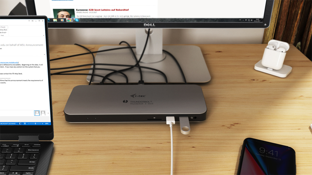 I-TEC TB3HDMIDOCK Dockingstation, Weltraum Grau