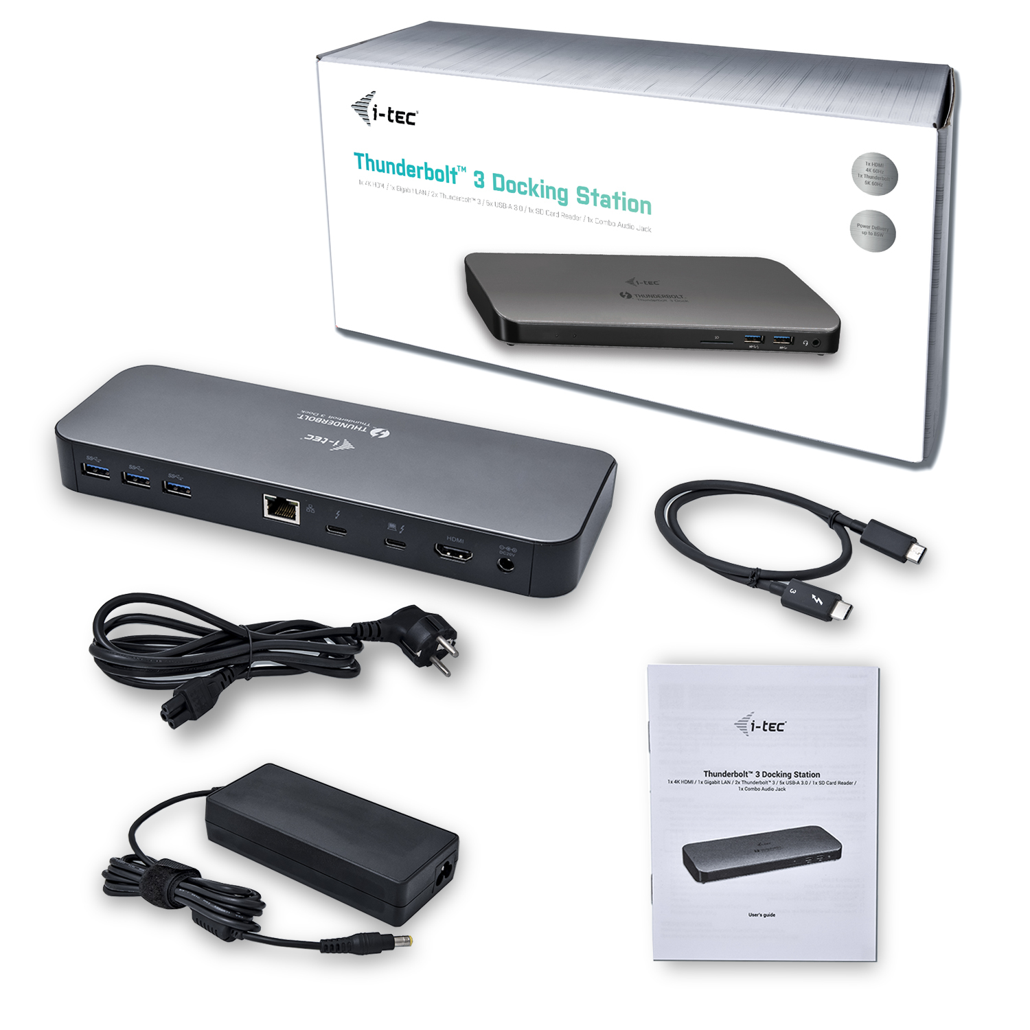 I-TEC TB3HDMIDOCK Dockingstation, Weltraum Grau