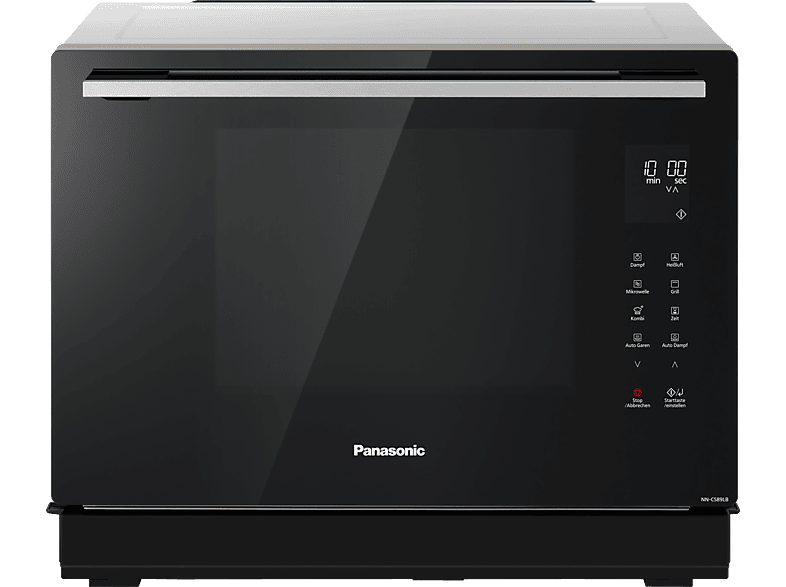 PANASONIC NN-CS89 LBGPG, Dampfbackofen mit Mikrowelle (1000 Watt, Grillfunktion, Heißluftfunktion & Dampffunktion)