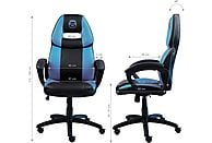 QWARE Gaming Chair Castor Blauw
