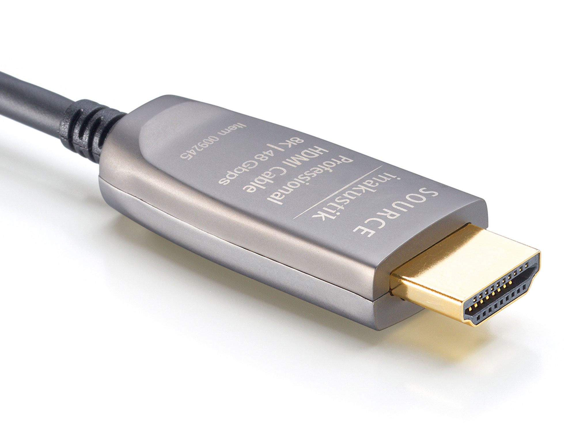 HDMI-Kabel mit Goldstecker, inakustik-Branding.