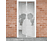 DELIGHT 11398F Szúnyogháló függöny ajtóra, Fiú+Lány minta, 100x210 cm