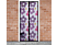 DELIGHT 11398I Szúnyogháló függöny ajtóra,mágneses, 100x210cm,  színes virágos