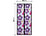 DELIGHT 11398I Szúnyogháló függöny ajtóra,mágneses, 100x210cm,  színes virágos