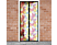 DELIGHT 11398K Szúnyogháló függöny ajtóra, mágneses, 100x210cm, színes pillangós