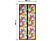 DELIGHT 11398K Szúnyogháló függöny ajtóra, mágneses, 100x210cm, színes pillangós