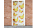 DELIGHT 11398L Szúnyogháló függöny ajtóra, mágneses, 100x210cm, sárga pillangós