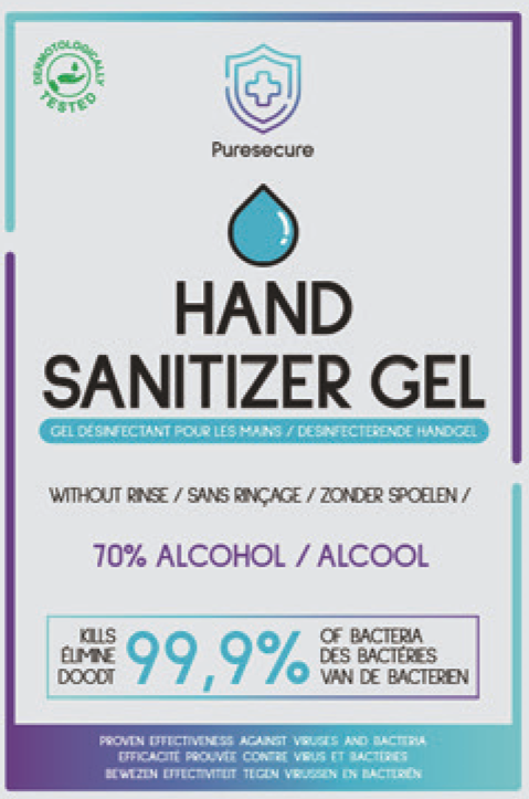 MERCHANDISING Gel désinfectant pour les mains 100 ml (PUREPROT100ML)