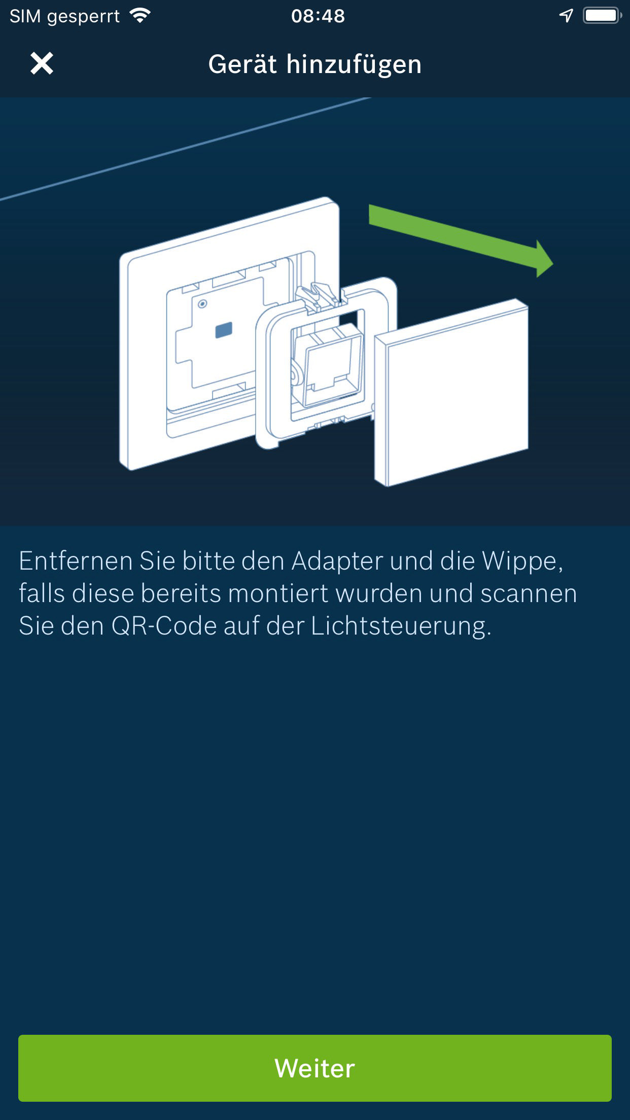 BOSCH Smart Home Lichtsteuerung Unterputz, Weiß