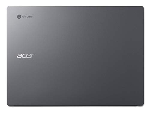 Laptop Acer gris con logo Chrome.