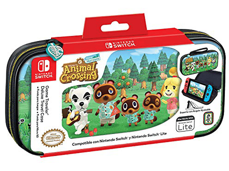 Funda  Ardistel Animal Crossing, Para Nintendo Switch y Nintendo Switch  Lite, + Funda para microSD, Multicolor