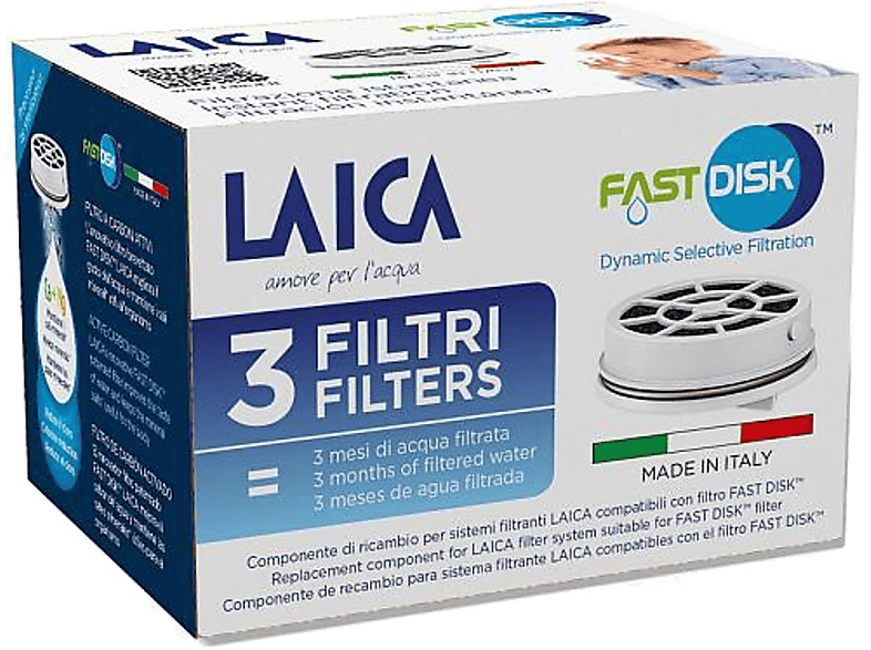 LAICA Instant szűrő Disk 3 db-os Flow'n & Go-hoz