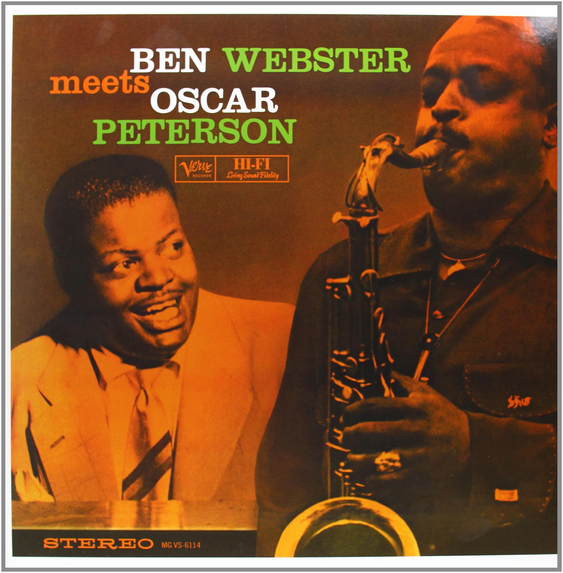 Ben Webster és Oscar Peterson album borítója. Az egyik szaxofonozik, a másik a kamerába néz.
