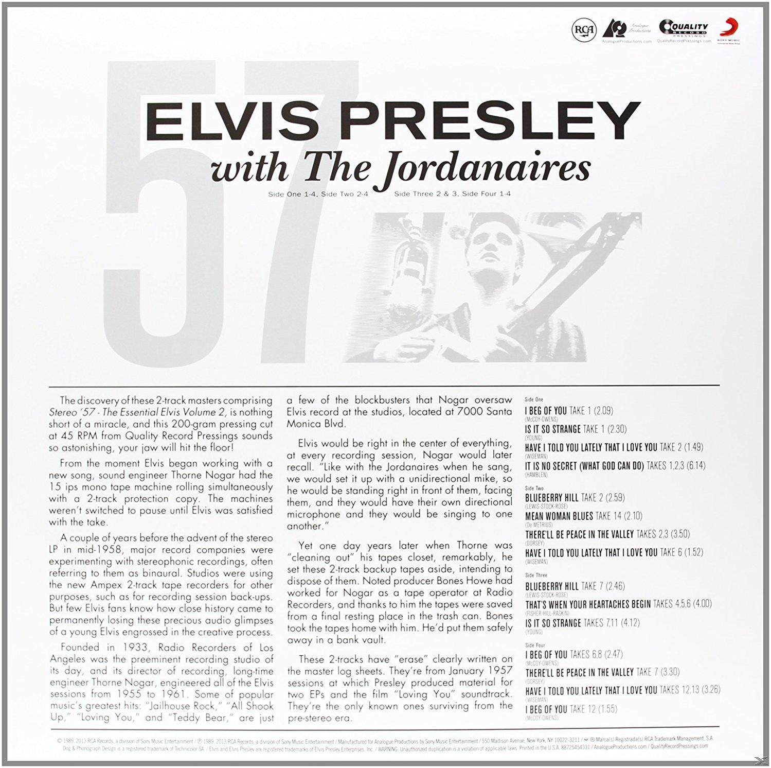 Egy album borítója Elvis Presley-vel, szöveggel és a dalok listájával.