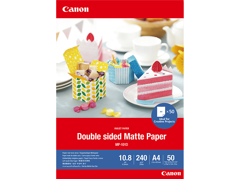 Canon Fotopapier Mp 101d Doppelseitig Bedruckbar 240g M 50 Blatt 4076c005 Online Kaufen Mediamarkt