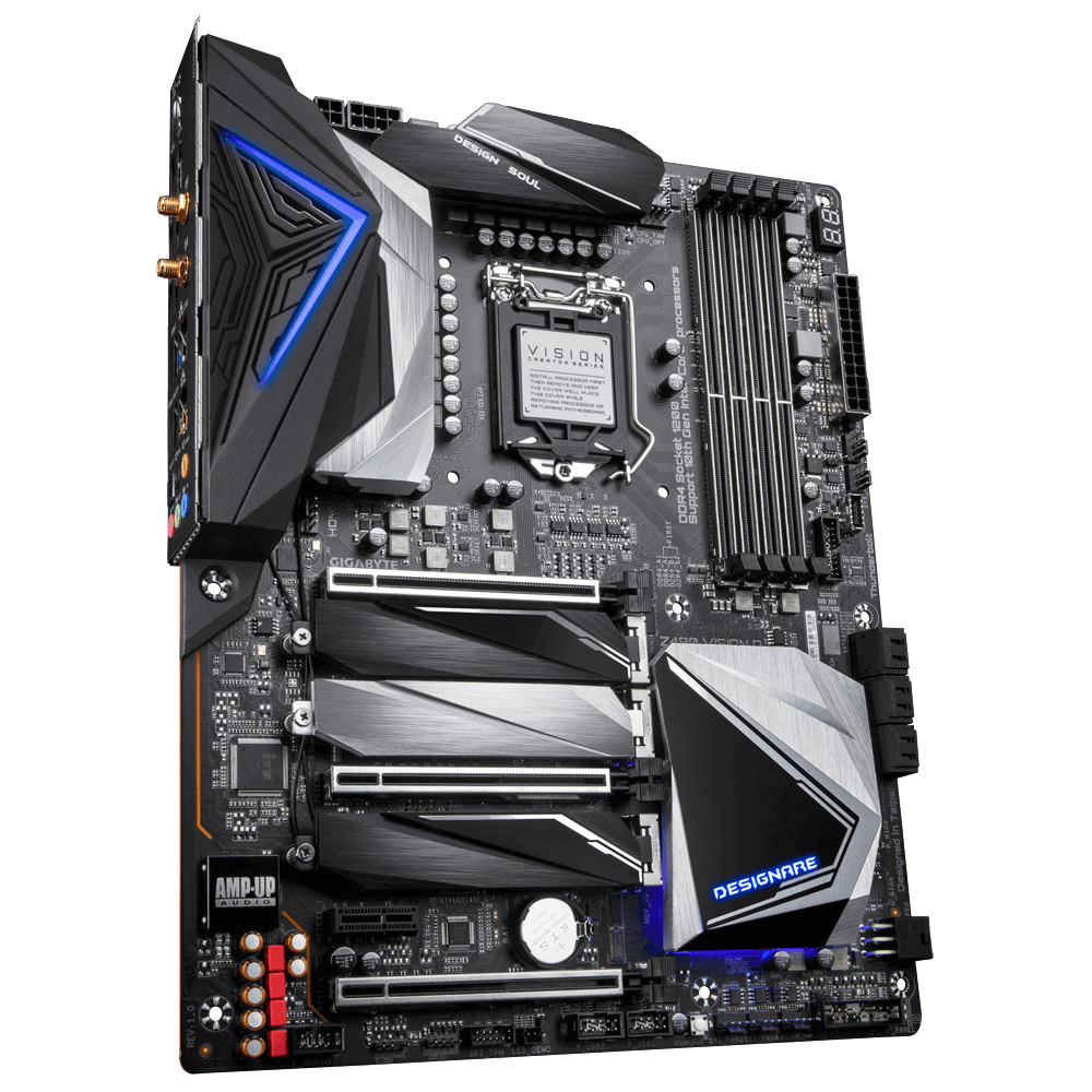 GIGABYTE Z490 VISION D Mainboard Mehrfarbig