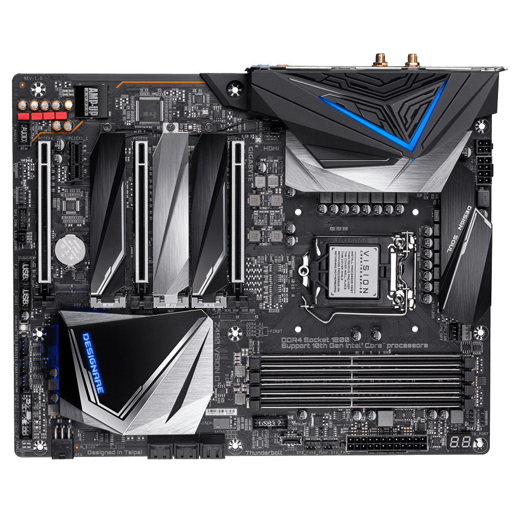 GIGABYTE Z490 VISION D Mainboard Mehrfarbig