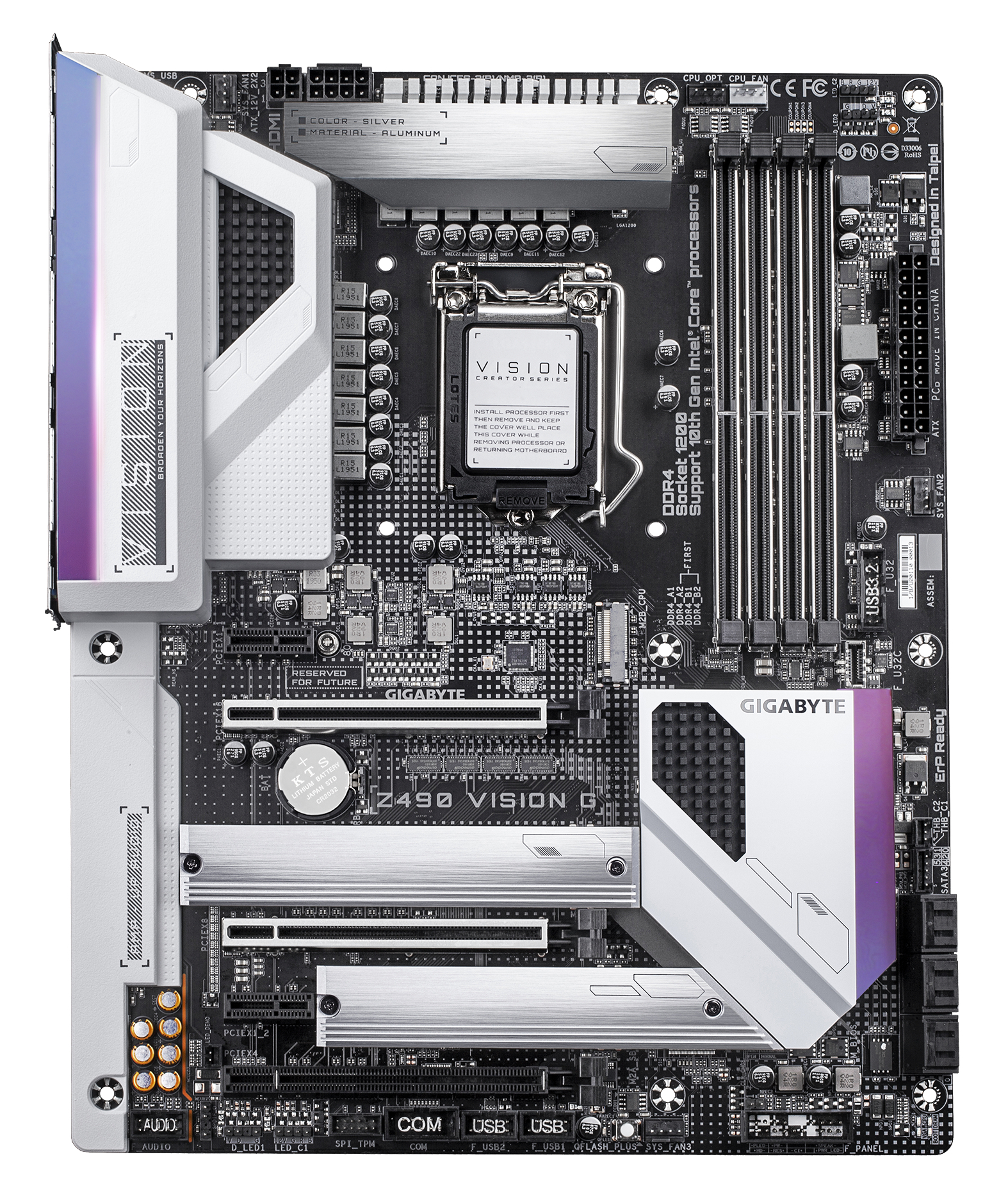 GIGABYTE Z490 VISION G Mainboard Mehrfarbig
