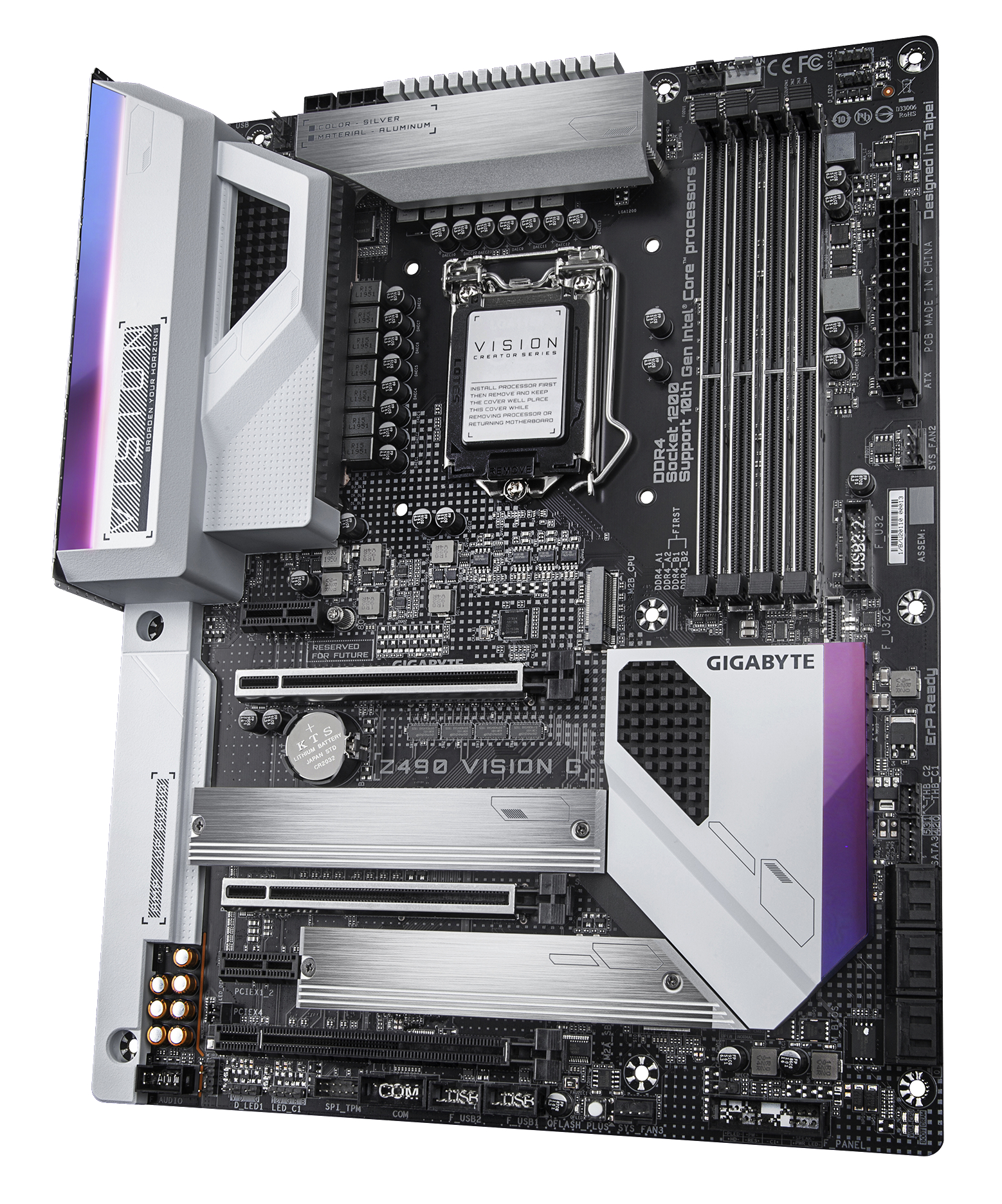 GIGABYTE Z490 VISION G Mainboard Mehrfarbig
