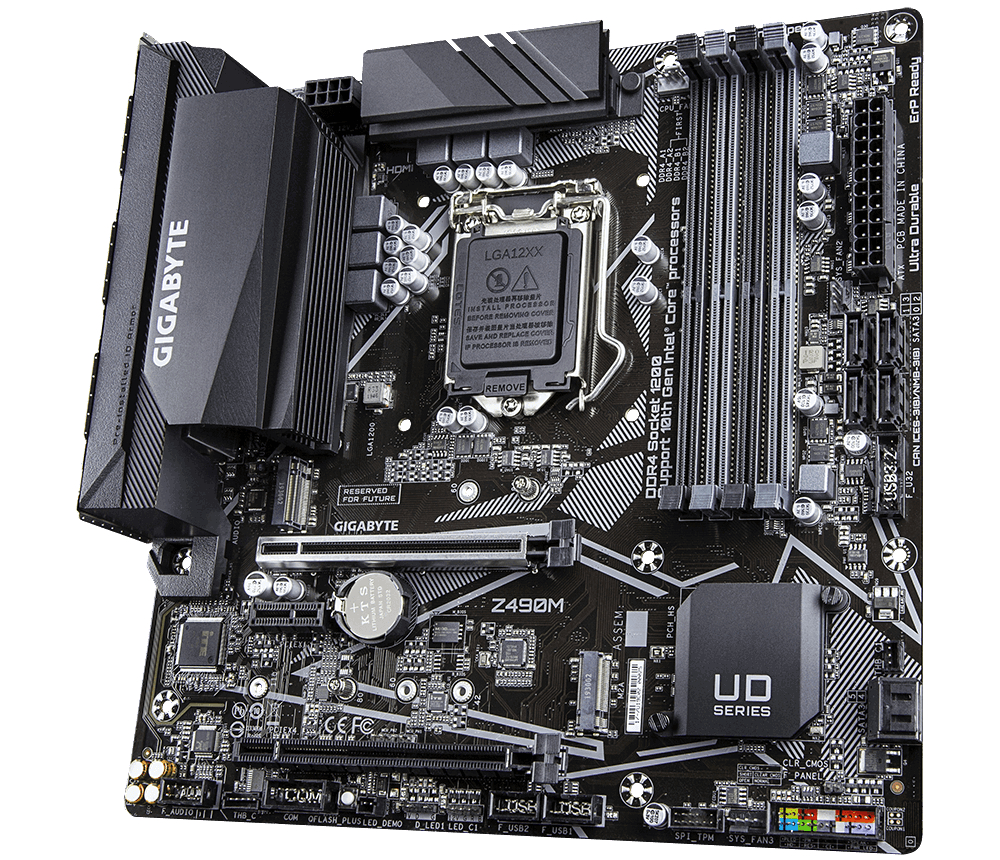 GIGABYTE Z490M Mainboard Mehrfarbig