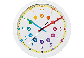 HAMA Horloge murale enfants Easy Learning 30 cm Blanc (186395)