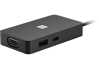 MICROSOFT USB-C Travel Hub - Mehrfachadapter (Schwarz)