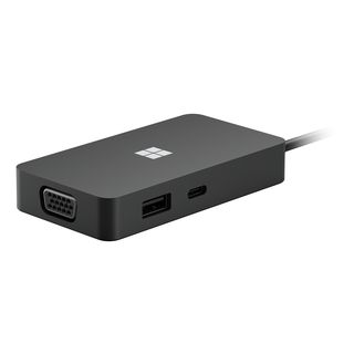 MICROSOFT USB-C Travel Hub - Mehrfachadapter (Schwarz)