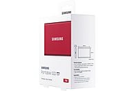 SAMSUNG SSD Portable T7 1 TB GB - Rood