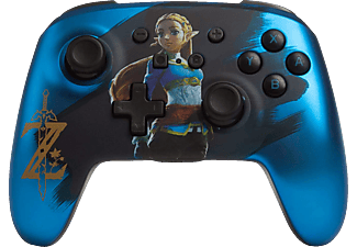 POWER A PowerA Enhanced Wireless Controller für Nintendo Switch - Satinblau verchromter Zelda Controller Blau