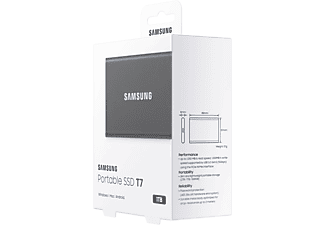 moord betrouwbaarheid onze SAMSUNG SSD Portable T7 1 TB GB | Grijs kopen? | MediaMarkt