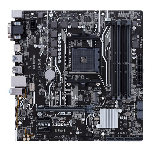 ASUS Prime A320-A Mainboard Schwarz