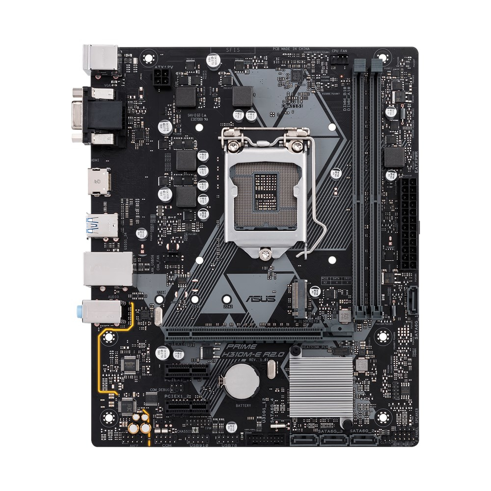 ASUS 90MB0Z20-M0EAY0 PRIME H310M-E R2.0 Mainboard Schwarz