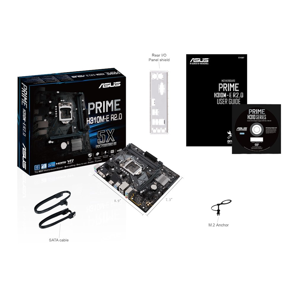 ASUS 90MB0Z20-M0EAY0 PRIME H310M-E R2.0 Mainboard Schwarz