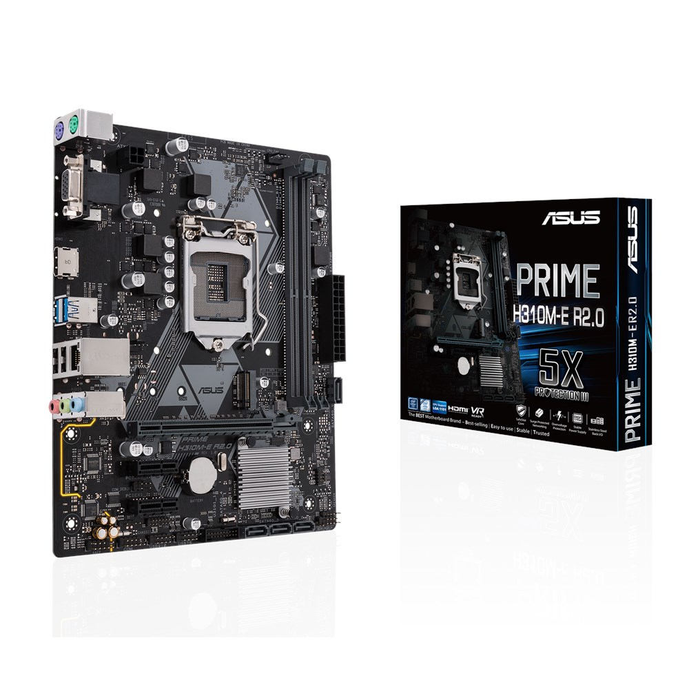 ASUS 90MB0Z20-M0EAY0 PRIME H310M-E R2.0 Mainboard Schwarz