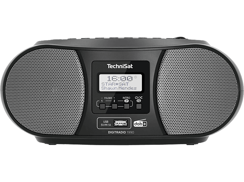 Technisat DAB+ Radio DigitRadio 1990, schwarz