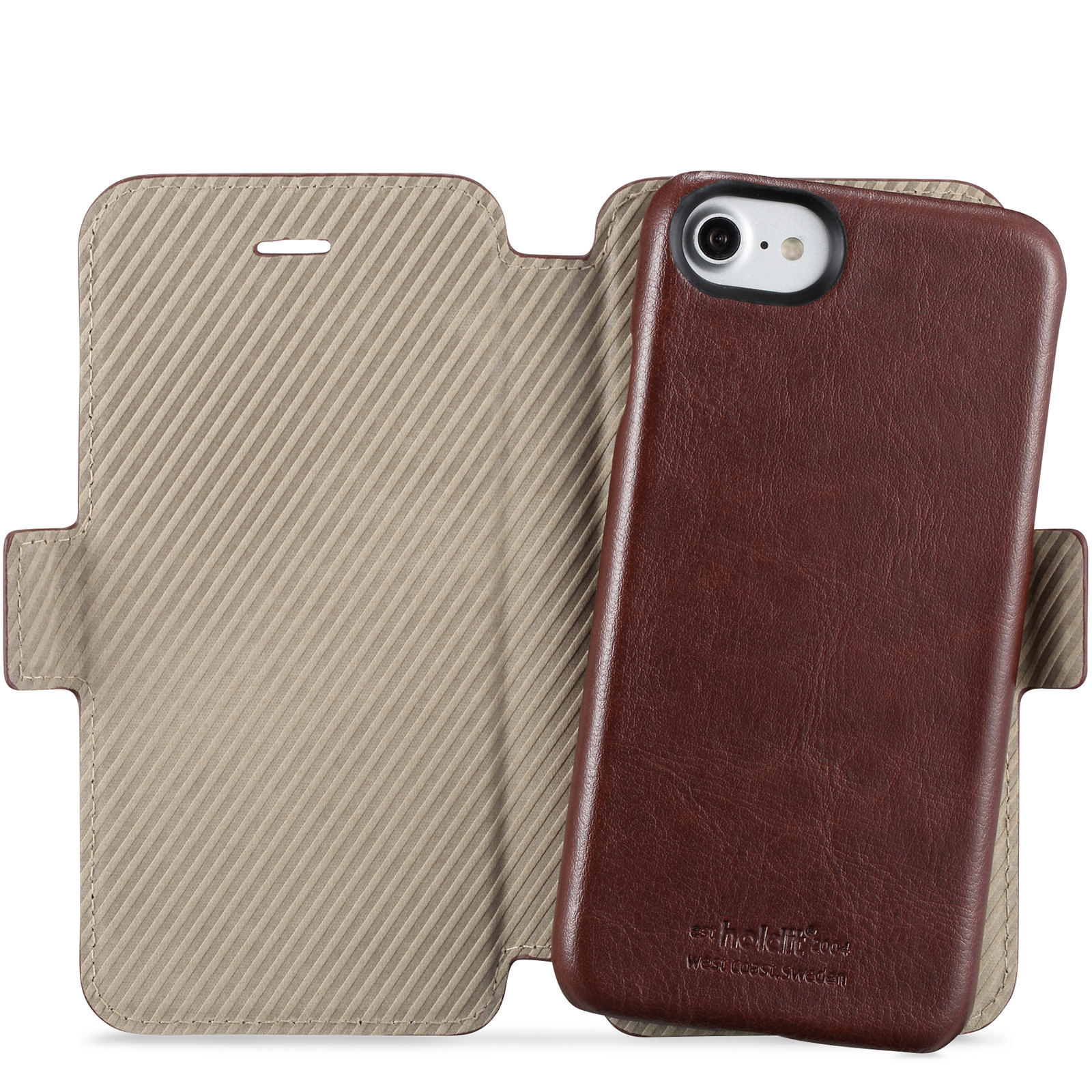 HOLDIT 613311, Bookcover, Apple, iPhone 6, iPhone 7, iPhone 8, Braun