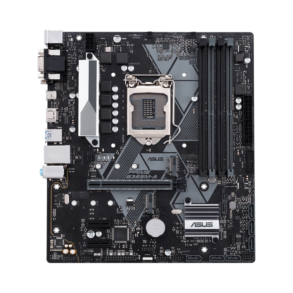 Placa base gaming - ASUS Prime B365M-A, Intel B365, Socket LGA 1151, 64 GB, Negro