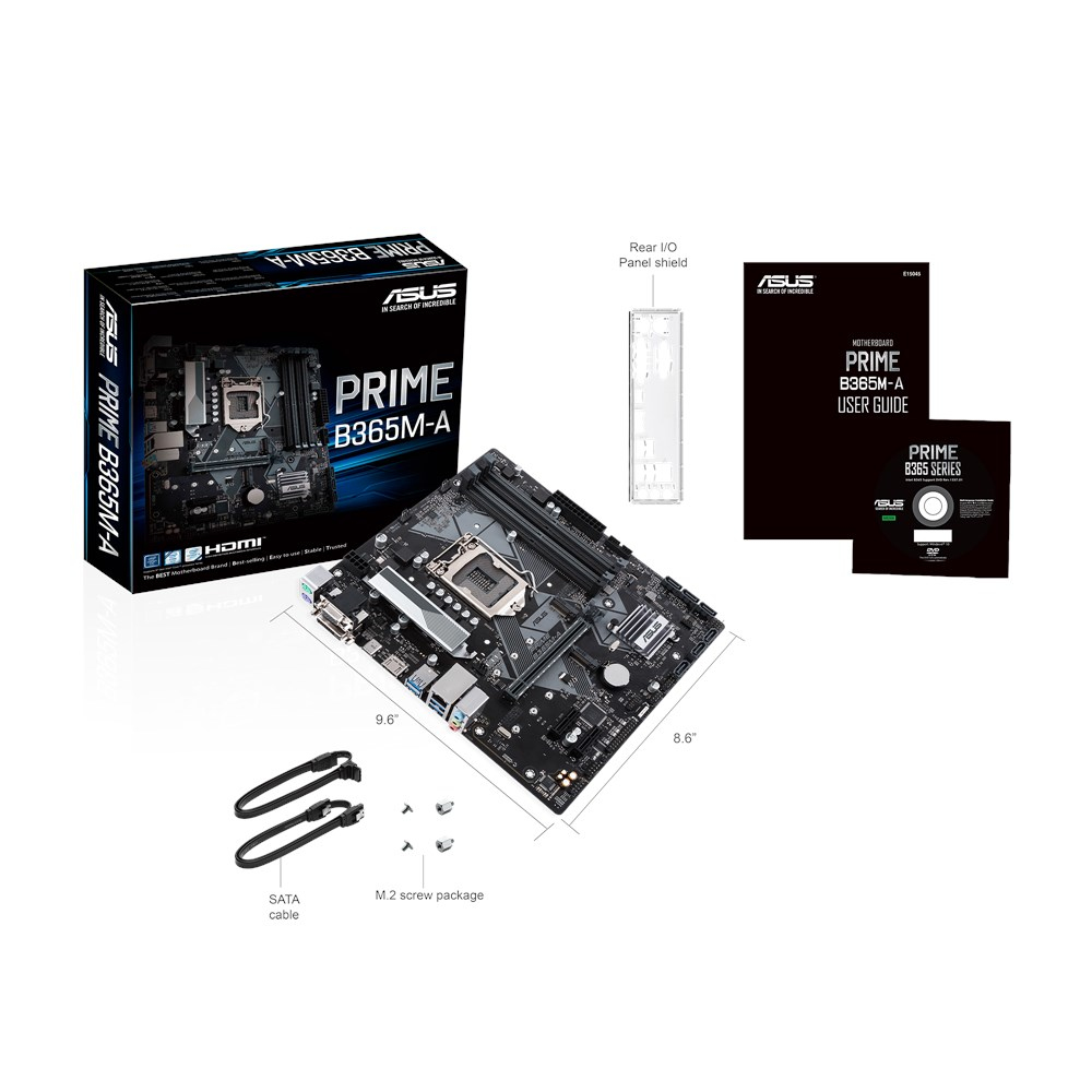 Placa base gaming - ASUS Prime B365M-A, Intel B365, Socket LGA 1151, 64 GB, Negro