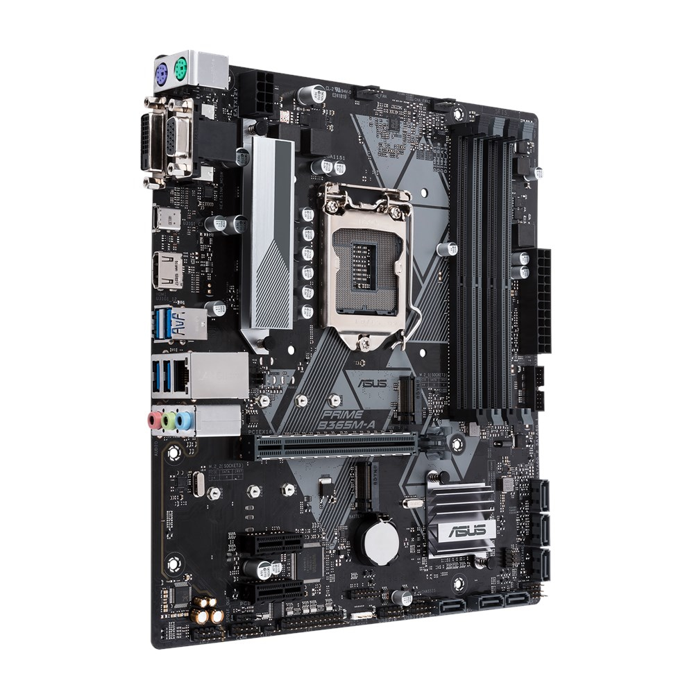 Placa base gaming - ASUS Prime B365M-A, Intel B365, Socket LGA 1151, 64 GB, Negro