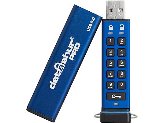 ISTORAGE datAshur Pro - USB-Stick  (64 GB, Blau)