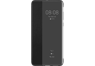 HUAWEI P40 Smart View Cover oldalra nyíló flip tok, fekete