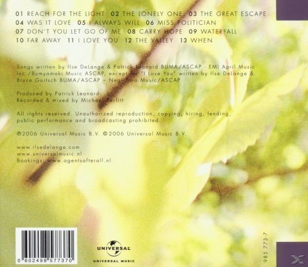 Ilse Delange - Escape - Great (CD) The