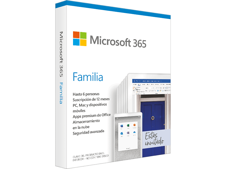 Software - Microsoft Office 365 Familia 1 año (Formato Digital)