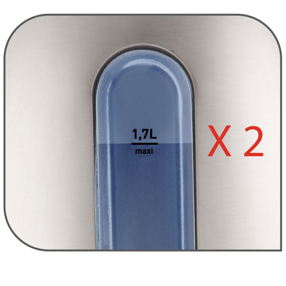 TEFAL KI 170 D 10 Wasserkocher, Edelstahl