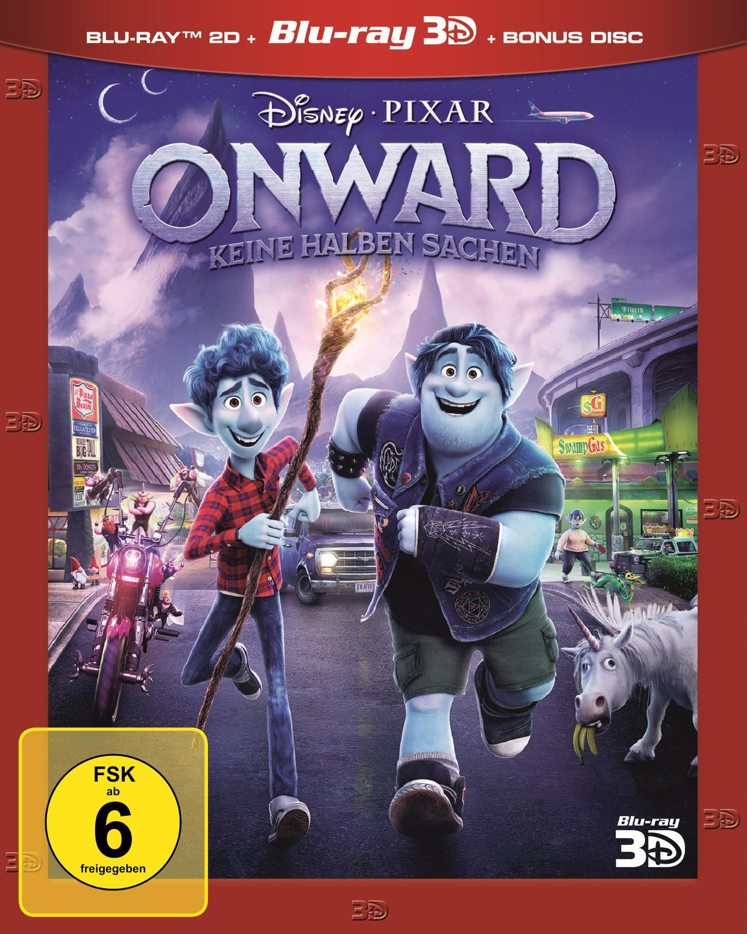ONWARD-KEINE HALBEN SACHEN (+2D/+BONUS/LTD) 3D DVD + Blu-ray Blu-ray 
