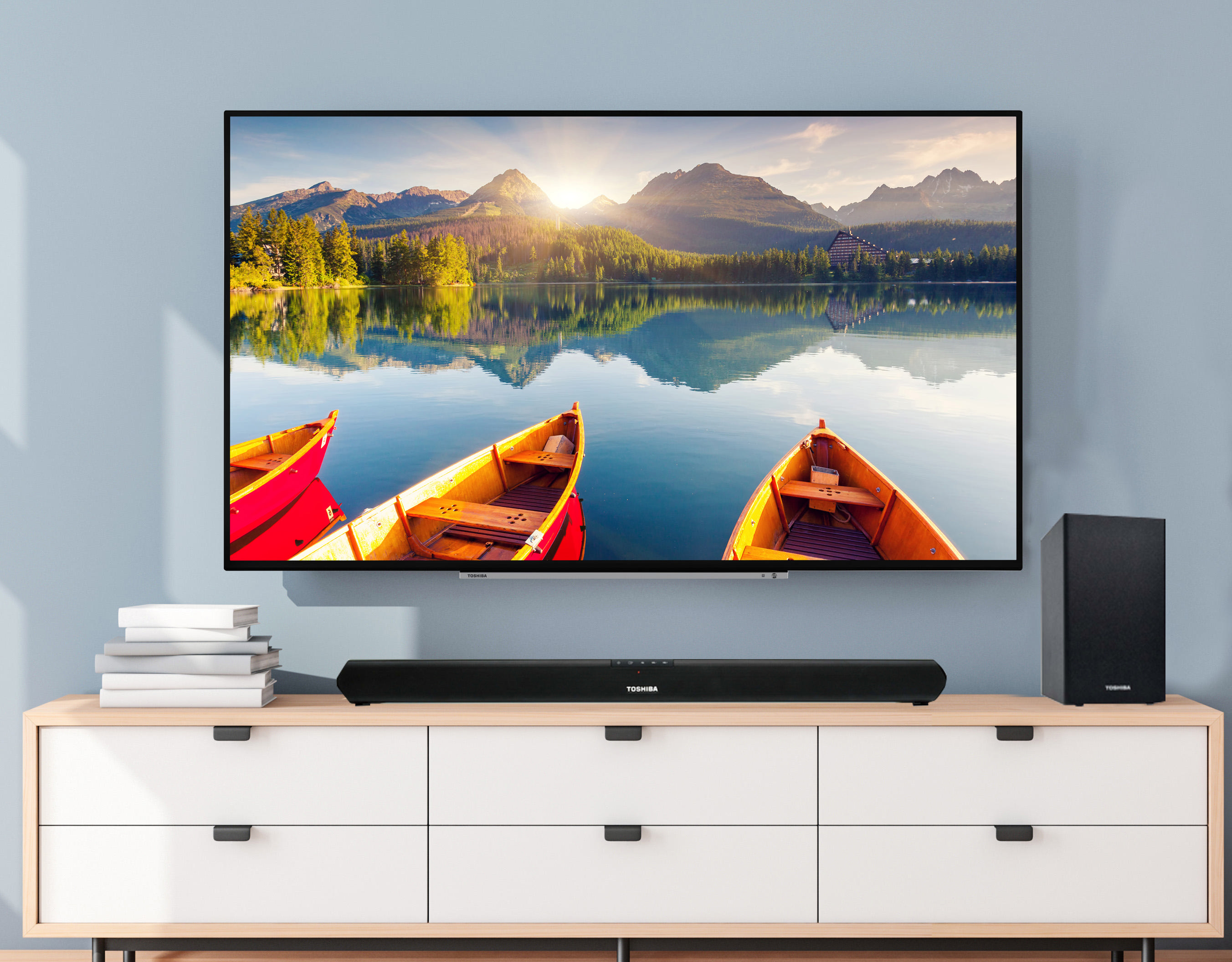 TOSHIBA TY-WSB 600 2.1, Soundbar, Schwarz
