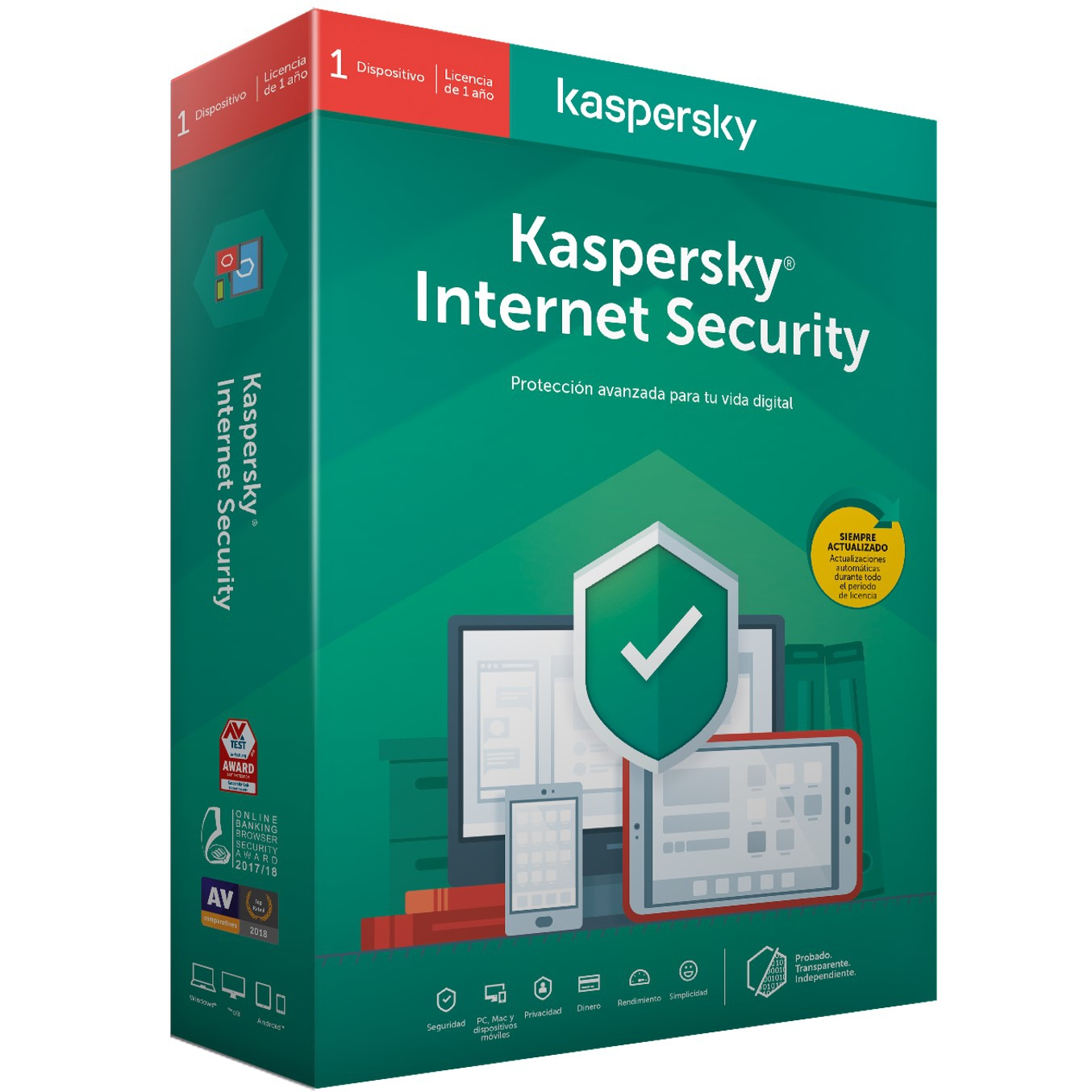 Antivirus - KIS Kaspersky internet security 1 Dispostivo (Suscripción Digital)