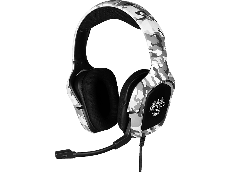 KONIX Universal Ares Camo, MediaMarkt | Over-ear Gaming Weiß/Grau Gaming Camouflage Headsets Headset