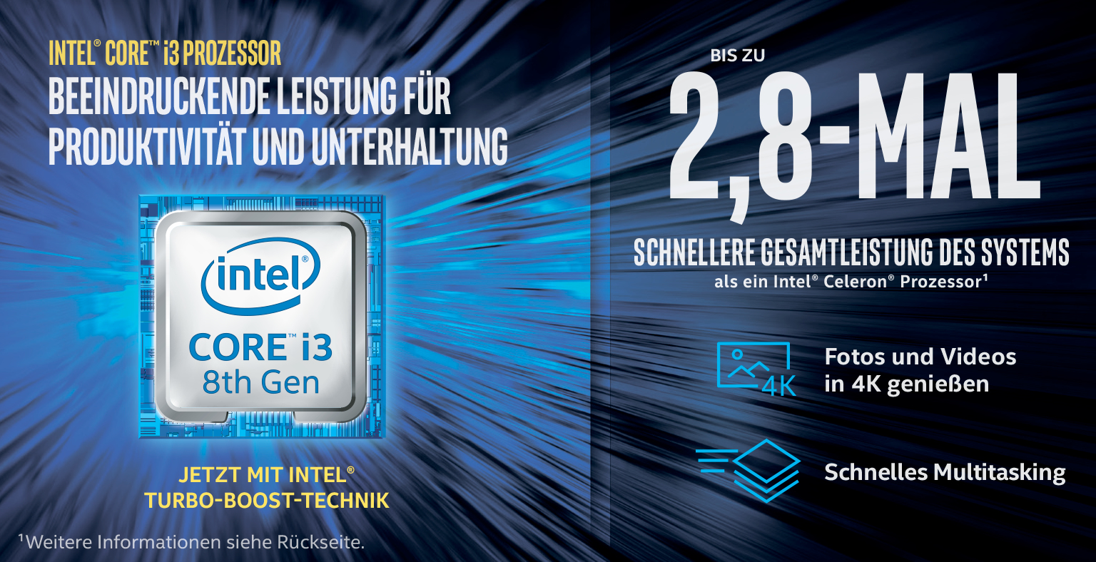 INTEL Core™ i3-8100 Prozessor